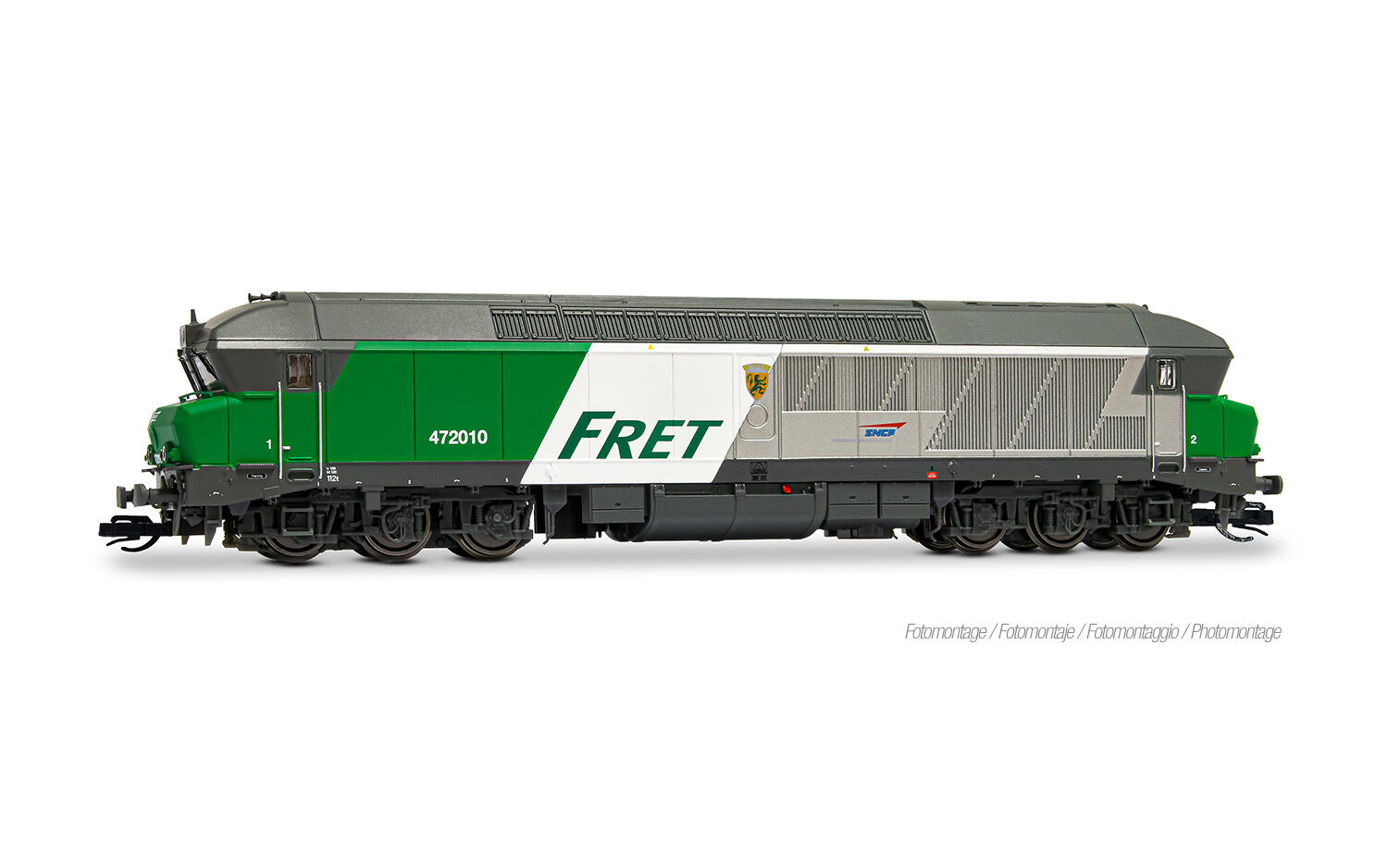 Arnold HN9088HM TT 6-ach. Diesellokomotive CC 72010 SNCF, „FRET”, mit BLE-Sounddecoder