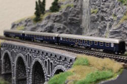 Fleischmann 6260078 N 3er Set Personenwagen Suisse Train Bleue ,Ep VI