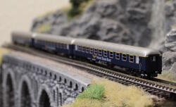 Fleischmann 6260078 N 3er Set Personenwagen Suisse Train Bleue ,Ep VI