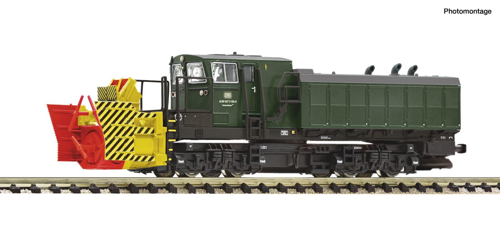 Fleischmann 7370040 N Beilhack Schneeschleuder DB grün - Sound Version ,Ep IV