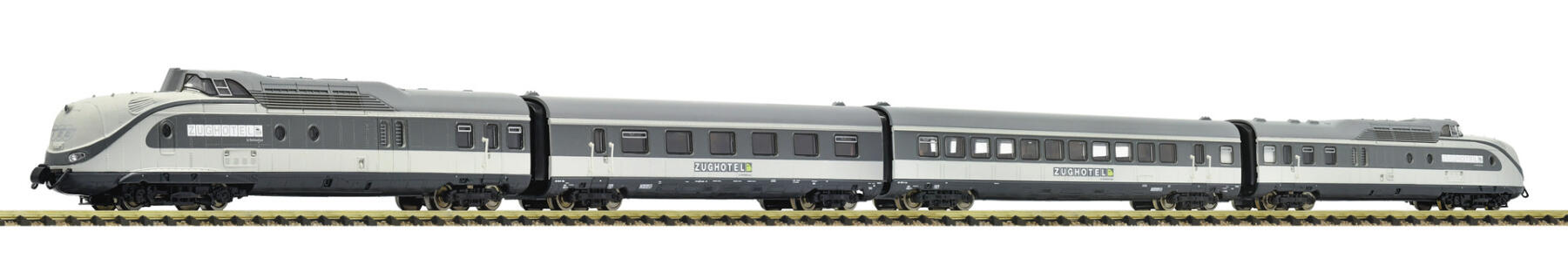 Fleischmann 7770009 N 4er Set Dieseltriebzug VT11.5 Railadventure - Sound Version ,Ep VI