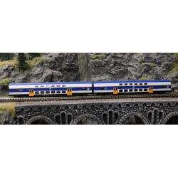 Fleischmann 6260094 N 2er Set Doppelstockwagen DR...