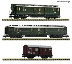 Fleischmann 6660168 N 3er Set Postzug ,Ep III