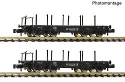 Fleischmann 6660147 N 2er Set Schwerlastwagen DR ,Ep IV