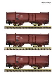 Fleischmann 6660158 N 3er Set offene Güterwagen DR...
