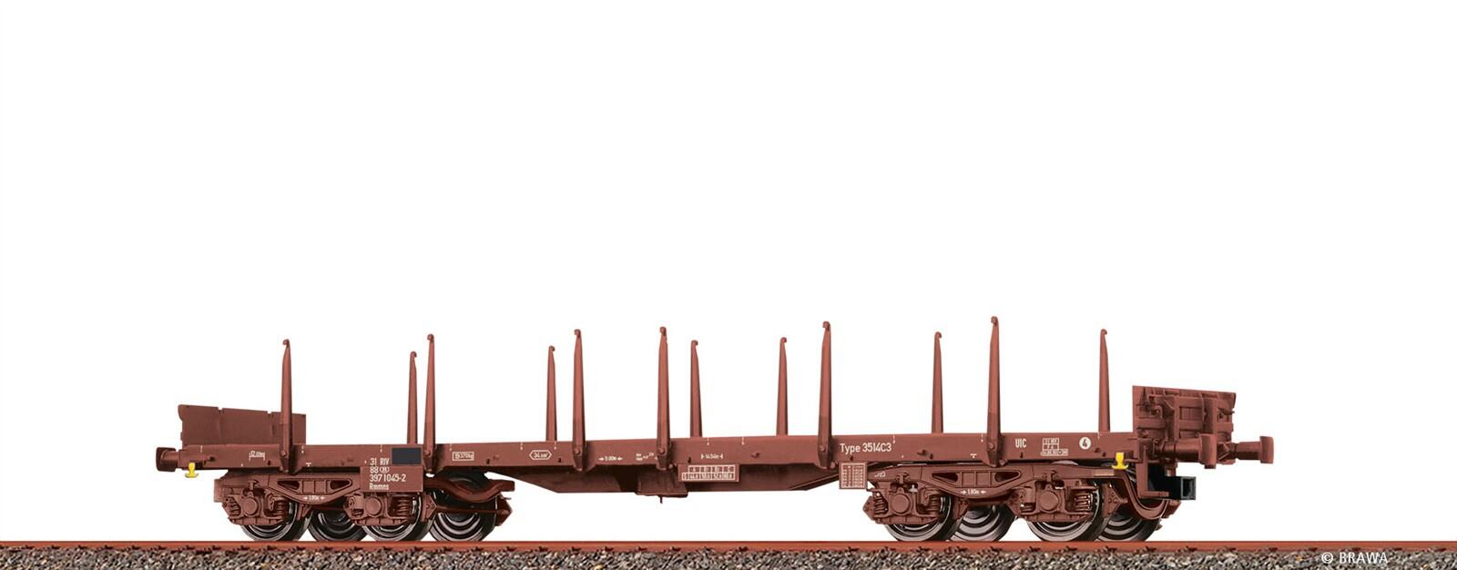 Brawa 47124 H0  Flachwagen Rmmns SCB