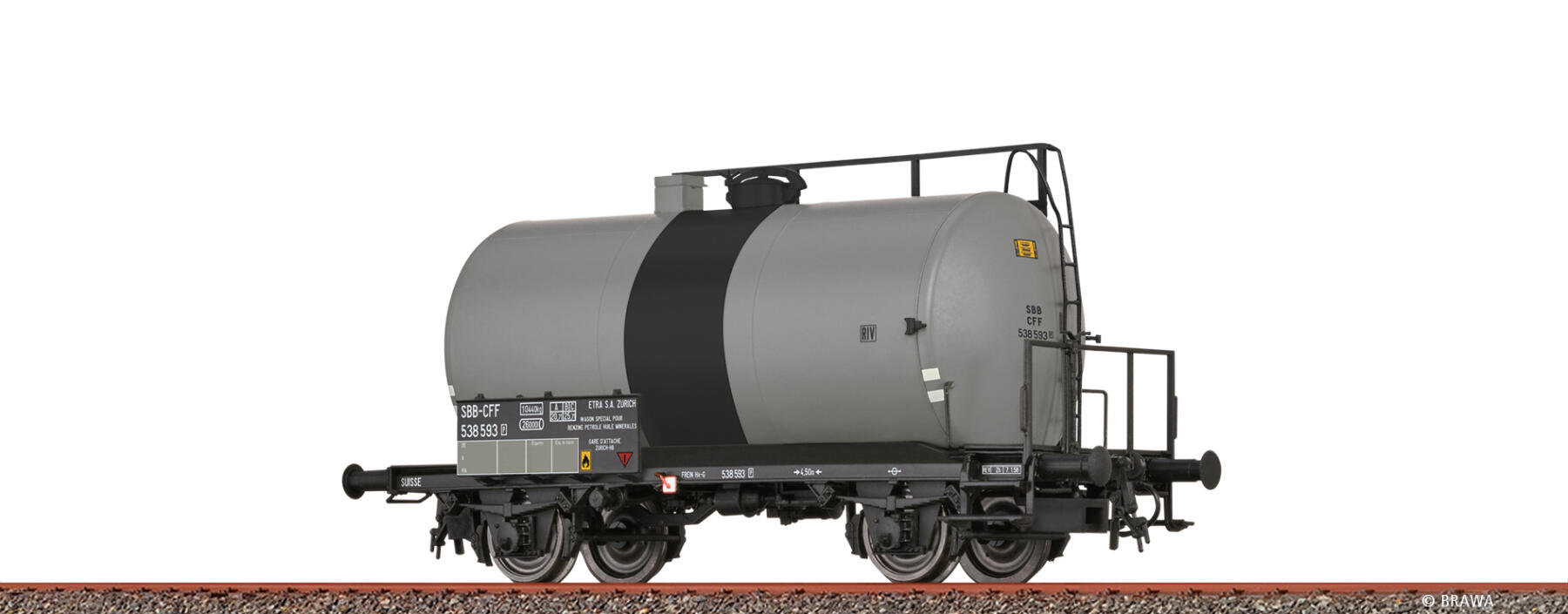 Brawa 51160 H0  Leichtbaukesselwagen Uerdingen Z [P] "Etra" SBB