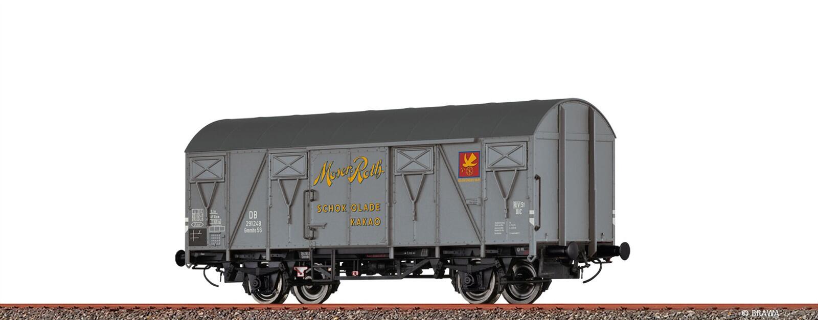 Brawa 51372 H0  Gedeckter Güterwagen Gmhs55 "Moser Roth" DB