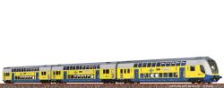 Brawa 64545 N  Doppelstock-Wagenset Metronom, 3er-Set (RE...