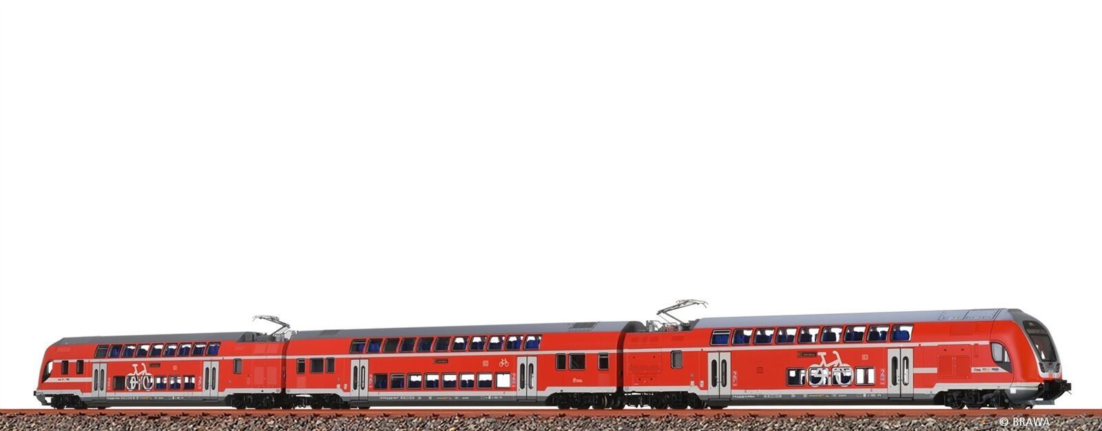 Brawa 70184 H0  TWIDEXX Vario® Doppelstock-Triebzug DB AG, 3er-Set (RE 5 Berlin Südkreuz)