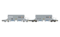 Rivarossi HR6688 H0 2-tlg. Set 4-achs. Schwenkdachwagen...