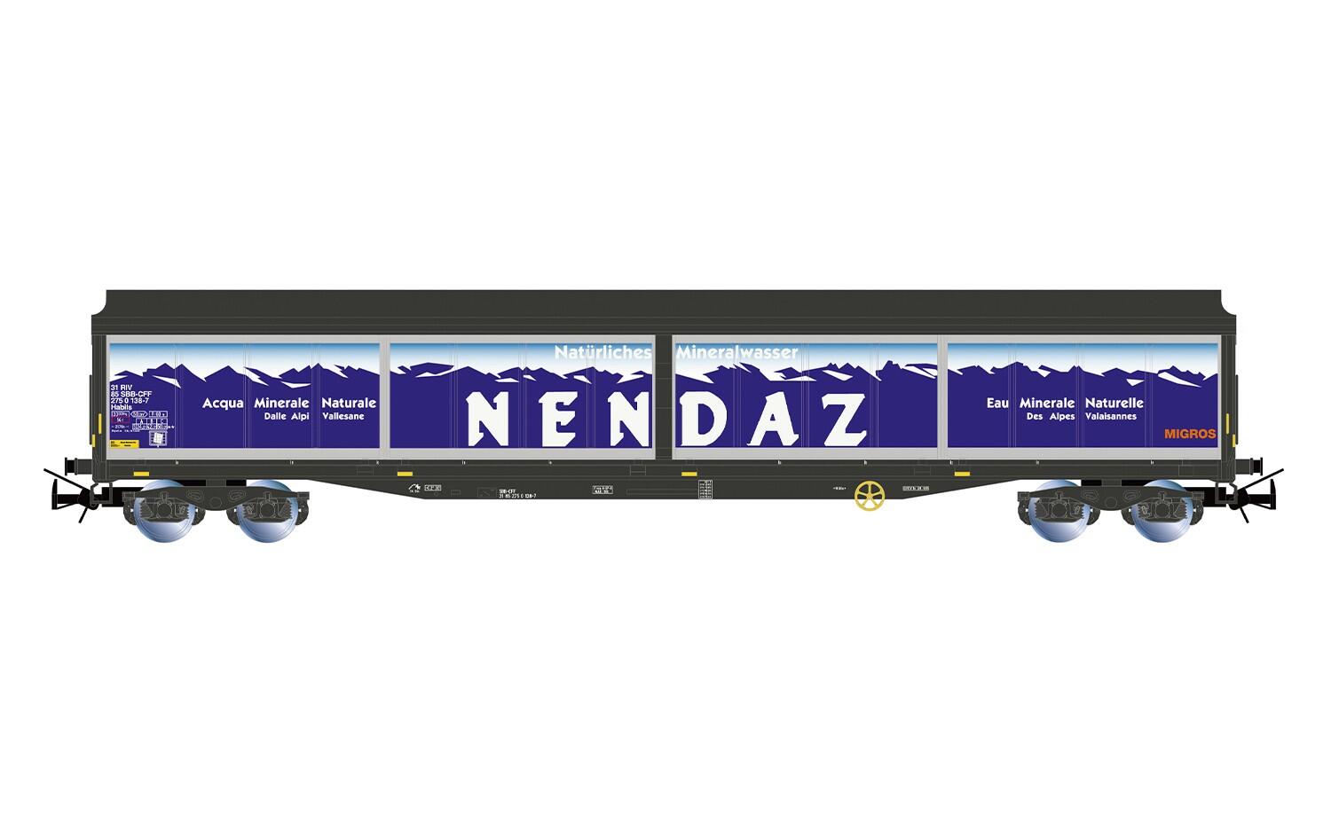 Rivarossi HR6720 H0 SBB, 4-achs. Schiebewandwagen der Bauart Habils „NENDAZ“