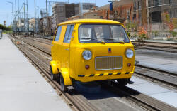 Rivarossi HR9005 H0 Draisine Fiat 500 mit rechteckigem...