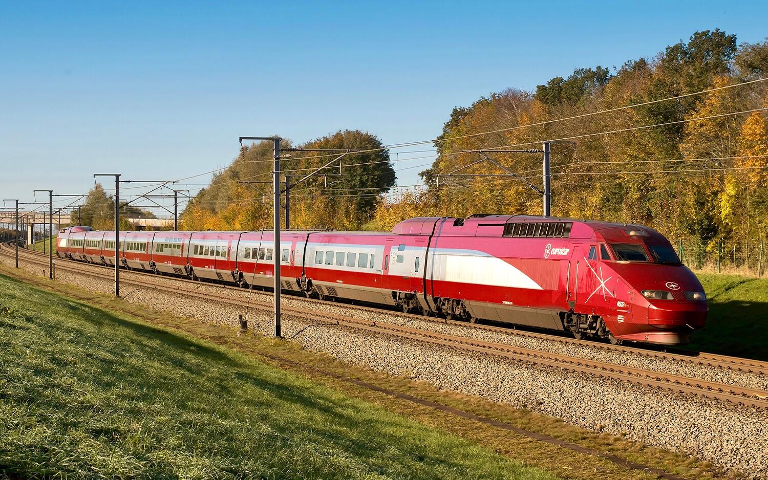 Jouef HJ3021 H0 2. Re-Design EuroStar PBA, 3-tlg. Set Zwischenwagen bestehend aus drei Wagen 2. Klasse