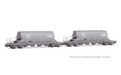 Jouef HJ6306 H0 2-tlg. Set 4-achs. Schwenkdachwagen der...