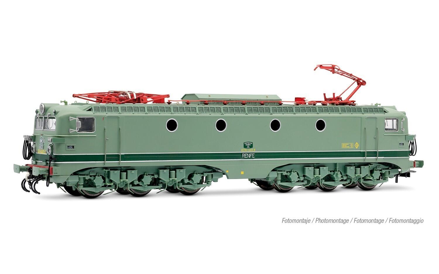 Electrotren HE2041D H0 sechsachs. Elektrolokomotive 276-129 RENFE, mit zwei unterschiedlichen Stromabnehmern, Mehrfachsteuerung und Schneegittern am Dach, mit Multiprotokoll-Digitaldecoder