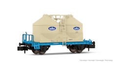 Arnold HN2662D N Set ASF (Akkuschleppfahrzeug) und zwei Silowagen Ucs Sodawerk Stassfurt, mit Multiprotokoll-Digitaldecoder