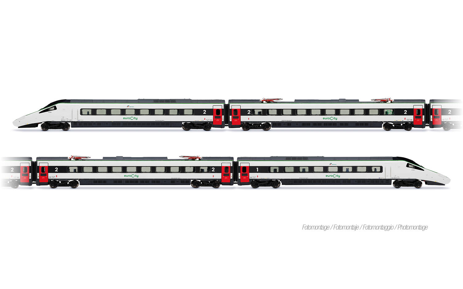 Arnold HN2699 N 4-tlg. Grundset des ETR 610 FS Trenitalia, neue EuroCity-Farbgebung