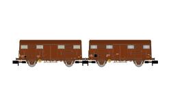 Arnold HN6717 N 2-tlg. Set Gs-Wagen SNCF, braune...