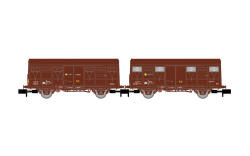 Arnold HN6718 N 2-tlg. Set Gs-Wagen RENFE, braune...