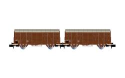 Arnold HN6719 N 2-tlg. Set Gs-Wagen DR, braune...