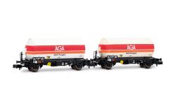 Arnold HN6720 N 2-tlg. Set 2-achs. Gaskesselwagen SNCF,...
