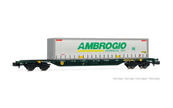 Arnold HN6730 N Containerwagen Sgnss CEMAT, grün,...