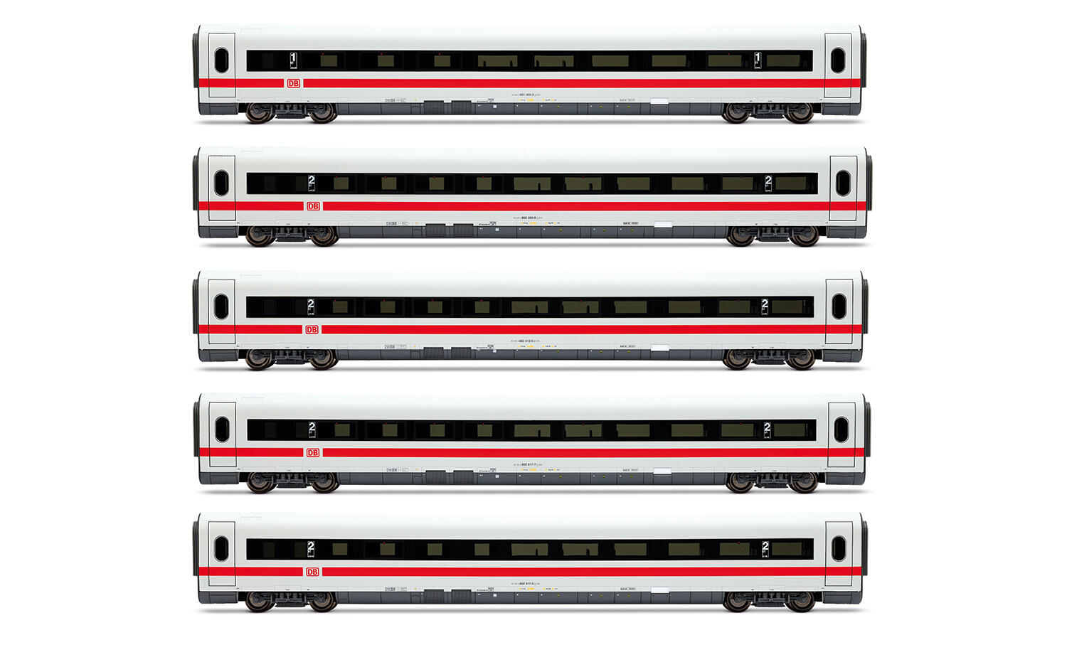 Lima Expert HL4683 H0 5-tlg. Set Zwischenwagen für ICE-1 HL1752 (2 x 1. Klasse + 3 x 2. Klasse) DB AG, „Interlaken“