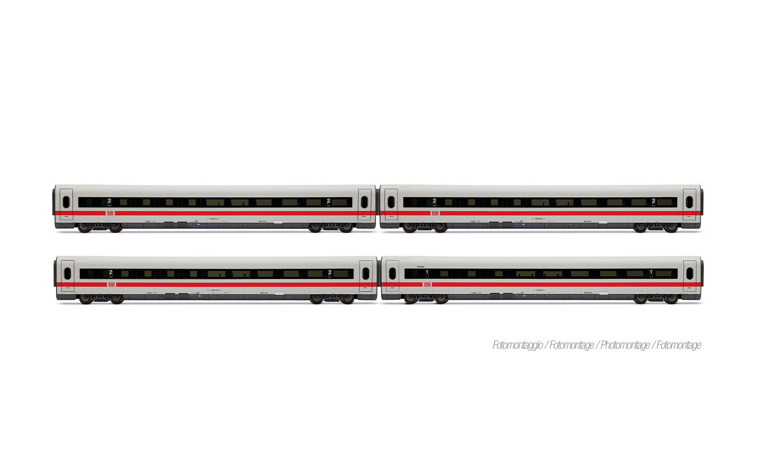 Lima Expert HL4687 H0 ICE1 DB AG, Tz 186 „Chur”, 4-tlg. Set Zwischenwagen (1 x Wagen 1. Klasse + 3 x Wagen 2. Klasse), „Bock auf Graubünden”