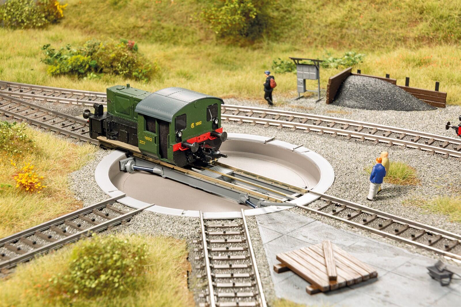 Auhagen 11480 H0 Drehscheibe H0 3-Leiter-System