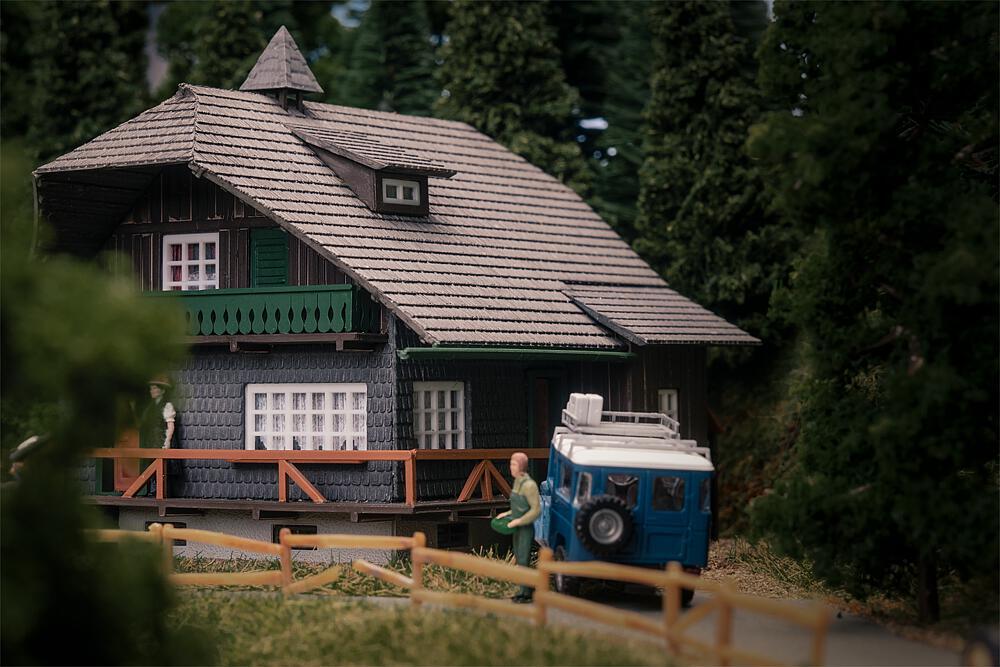 Faller 130010 H0 Jubiläumsmodell Schwarzwaldhaus mit Figur
