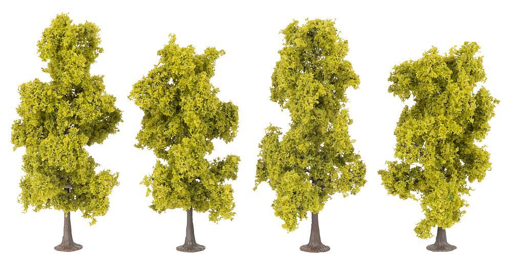 Faller 181579 H0, TT, N 4 Laubbäume, hellgrün