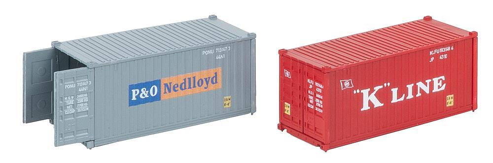 Faller 182006 H0 20 Container K-LINE und P&O