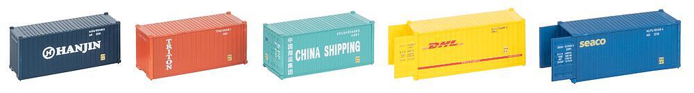 Faller 182057 H0 20 Container, 5er-Set