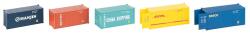 Faller 182057 H0 20 Container, 5er-Set