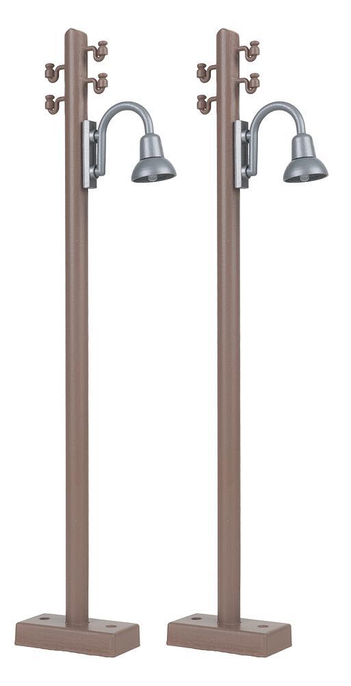 Faller 333232 G Holzmast mit Bogenleuchte, 2 Stück
