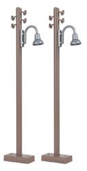 Faller 333232 G Holzmast mit Bogenleuchte, 2 Stück