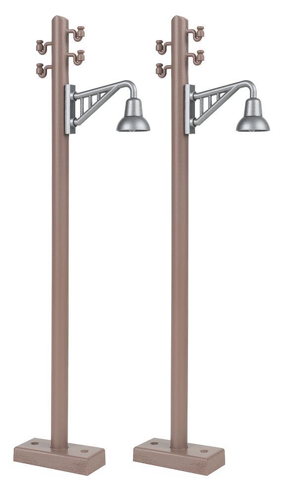 Faller 333233 G Holzmast mit Auslegerleuchte, 2 Stück