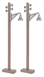 Faller 333233 G Holzmast mit Auslegerleuchte, 2 Stück