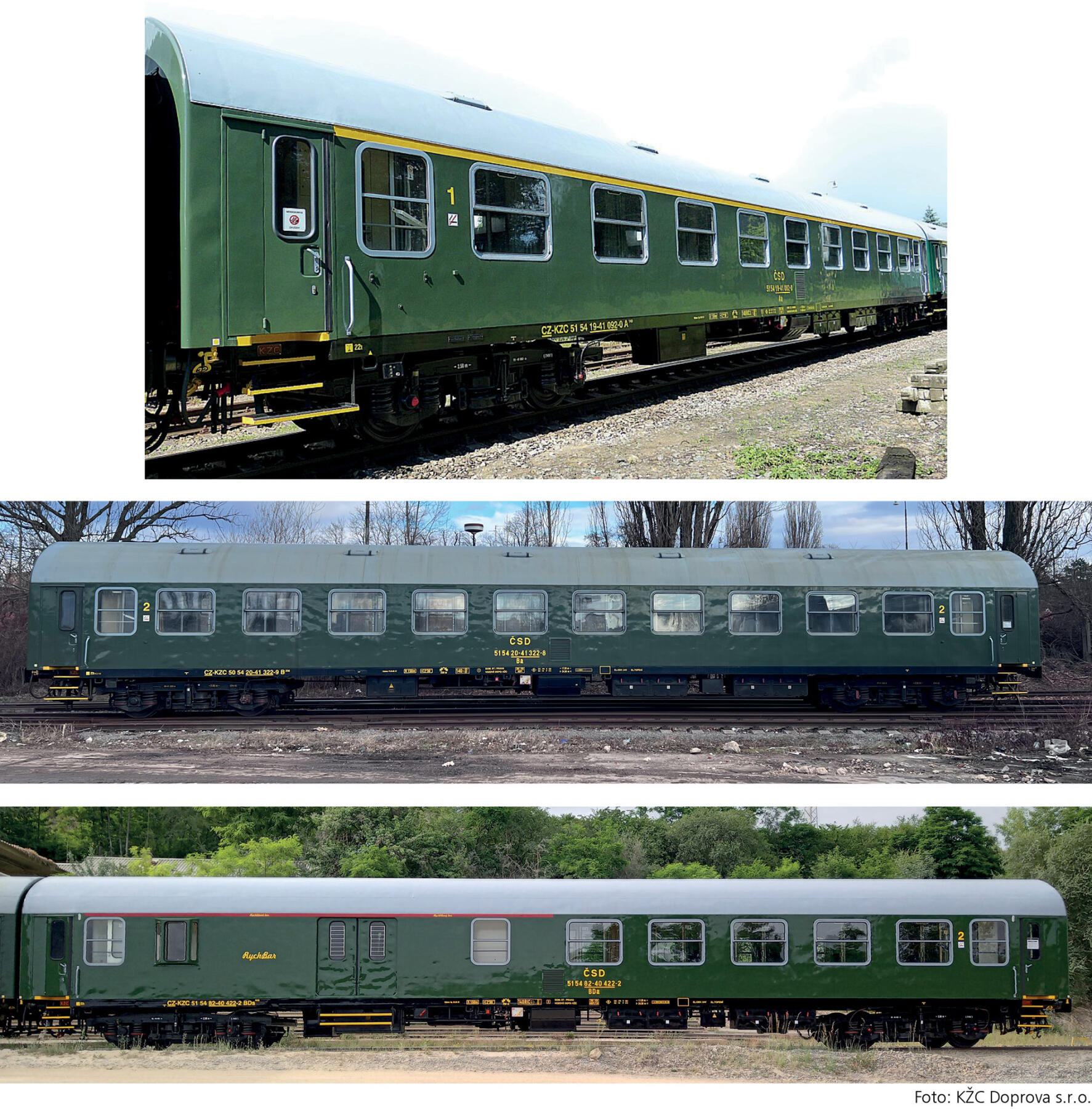 Tillig 01122 TT Personenwagenset „Retro-Zug der KŽC Doprava s.r.o.“