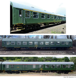 Tillig 01122 TT Personenwagenset „Retro-Zug der KŽC...