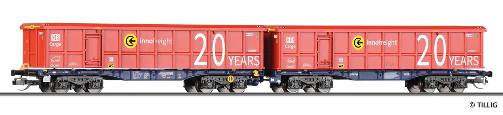 Tillig 15084 TT Doppeltragwagen InnoWaggon der VTG