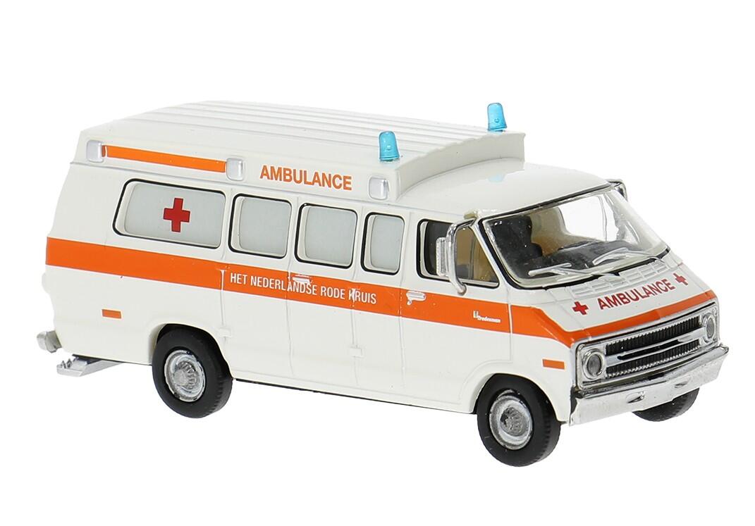 Brekina 18303 H0 Dodge Ambulance ""Rode Kruis" (NL)