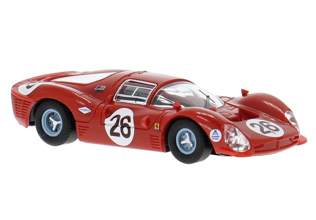 Brekina 22905 H0 Ferrari 412P "26" 3.Platz Daytona 1967 Rodriguez/Guichet