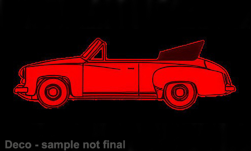 Brekina 27051 H0 Wartburg 311 Cabrio in rot