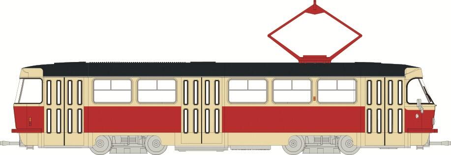 Brekina 64501 H0 Tatra Straßenbahn aus Chemnitz