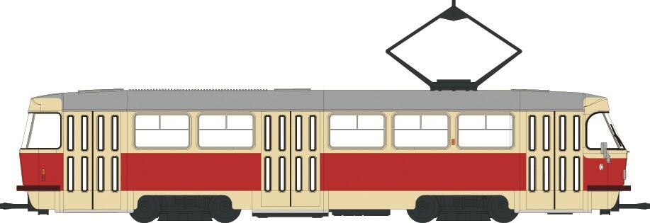 Brekina 64503 H0 Tatra Straßenbahn aus Schwerin