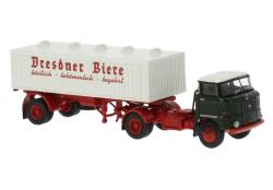 Brekina 71221 H0 IFA W50 Biersattelzug "Dresdner...