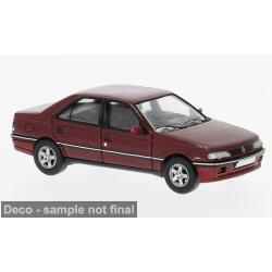 Brekina PCX870744 H0 Peugeot 405 MI 16 in dunkelrot...