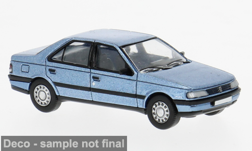 Brekina PCX870746 H0 Peugeot 405 in hellblau met                                          ab April 2026